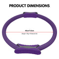 Powertrain Pilates Ring Band Yoga Home Workout Exercise Purple