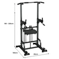 Powertrain Power Tower Pull Up Chin Up Dip Station Adjustable Multi-Function Home Gym Strength Training Equipment