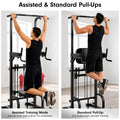Powertrain Power Tower Pull Up Chin Up Dip Station Adjustable Multi-Function Home Gym Strength Training Equipment