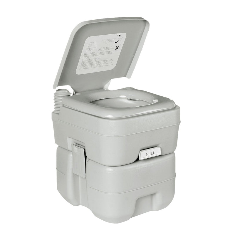 Wallaroo 20L Portable Toilet Camping Flush Pump Press
