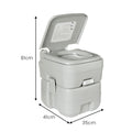 Wallaroo 20L Portable Toilet Camping Flush Pump Press