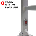 Pronti Electric Heated Towel Rack Rail Warmer Silver 160W