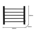 Pronti Electric Heated Towel Rack Rail Warmer EV-90 Black