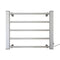 Pronti Electric Heated Towel Rail 90cm Silver Bathroom Warmer