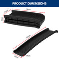 Furtastic Foldable Car Dog Ramp Vehicle Ladder Step Stairs Black