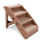 Furtastic 50cm Foldable Step Ladder Brown Portable Stool
