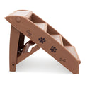 Furtastic 50cm Foldable Step Ladder Brown Portable Stool