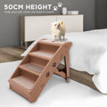 Furtastic 50cm Foldable Step Ladder Brown Portable Stool