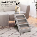Furtastic Pet Stairs 50cm Grey Dog Cat Ramp Non-Slip Mat