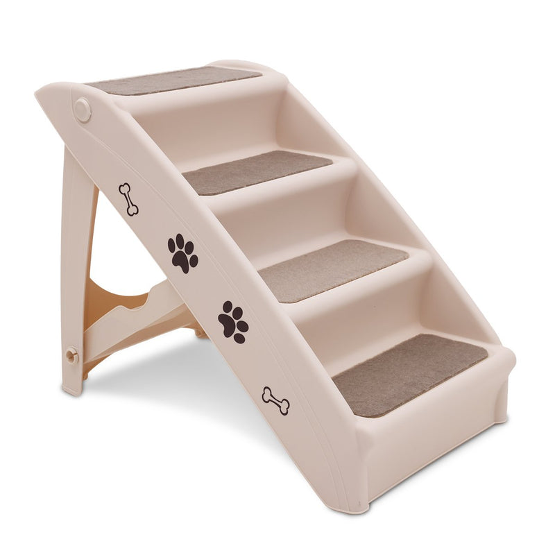 Furtastic Pet Stairs 50cm White Dog Cat Ramp Foldable