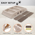 Furtastic Pet Stairs 50cm White Dog Cat Ramp Foldable