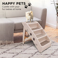 Furtastic Pet Stairs 50cm White Dog Cat Ramp Foldable