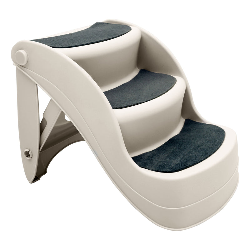 Furtastic 38cm Pet Stairs Ramp White Foldable Dogs Cats