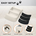Furtastic 38cm Pet Stairs Ramp White Foldable Dogs Cats