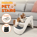 Furtastic 38cm Pet Stairs Ramp White Foldable Dogs Cats