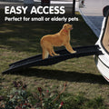 Furtastic 152cm Dog Pet Ramp Portable Black Folding
