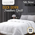 Laura Hill 500GSM Duck Down Quilt SUPER KING Bed Doona Comforter