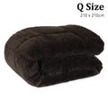 Laura Hill QUEEN Comforter 600GSM Faux Mink Quilt Do