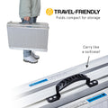 Kartrite 4ft Aluminium Foldable Wheelchair Ramp Non-Slip Silver