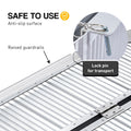 Kartrite 5ft Aluminium Foldable Wheelchair Ramp Non-Slip Silver