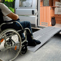 Kartrite 5ft Aluminium Foldable Wheelchair Ramp Non-Slip Silver