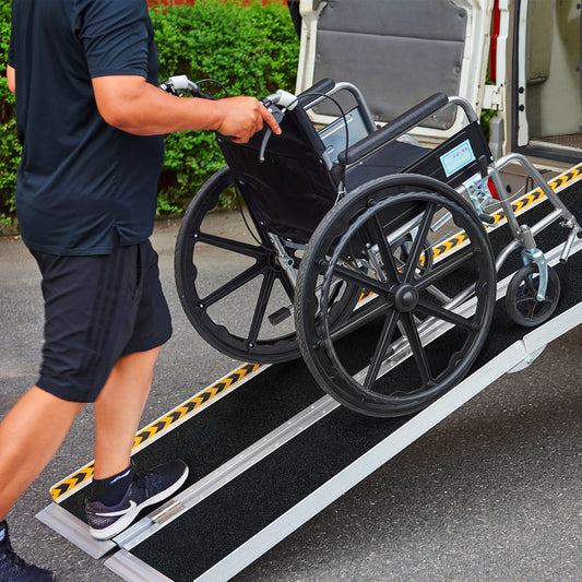 Kartrite Folding Aluminium Wheelchair Ramp 5FT Portable Mobility Access Ramp