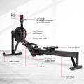 Powertrain Air Rowing Machine Magnetic Resistance Home Gym