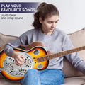 Karrera 40in Resonator Guitar Sunburst