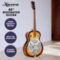 Karrera 40in Resonator Guitar Sunburst