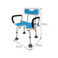 Orthonica Shower Chair Aluminium Height Adjustable Armrests