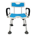Orthonica Shower Chair Aluminium Height Adjustable Armrests