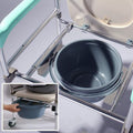 Orthonica Commode Chair Aluminium Castors Footrest Soft Handles