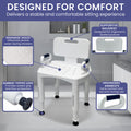 Orthonica Shower Chair Adjustable Armrests 158kg Capacity