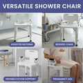 Orthonica Shower Chair Adjustable Armrests 158kg Capacity