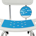 Orthonica Shower Chair Aluminium Height Adjustable With Head Holder