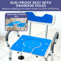 Orthonica Height Adjustable Commode Shower Chair Aluminium Armrests