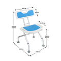 Orthonica Commode Shower Chair Foldable Height Adjustable Aluminium