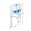Orthonica Commode Shower Chair Foldable Height Adjustable Aluminium