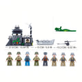 Sluban B0861 Model Kit WWII Atlantic Wall Coastal Bunker Defense Normandy DDay Military Base Outpost Army DIY Set Toy