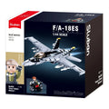 Sluban B0928 Model Kit FA18 Super Hornet Fighter Jet Plane RAAF Military Air Force Building Blocks Super Bumblebee DIY