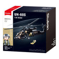 Sluban B1012 Model Kit UH60 Black Hawk Medical Rescue Helicopter US Army MEDEVAC Air Force Military Building Blocks DIY