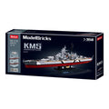 Sluban B1102 Model Kit WWII Bismarck Battleship Large Scale Warship Navy Vessel Boat Military Blocks DIY Construction