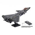 Sluban B1187 Model Kit 1:44 J20 Mighty Dragon Chinese Stealth Fighter Jet Plane Modern PLAAF Building Block DIY Set Toy