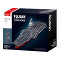 Sluban B1188 Model Kit 1:450 Aircraft Carrier Fujian Type 003 Chinese PLAN Warship Navy Vessel Boat Blocks DIY Set Toy