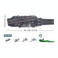 Sluban B1189 Model Kit 1:450 Aircraft Carrier Shandong Type 002 PLAN Warship Navy Vessel Boat Blocks DIY Set Toy