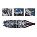 Sluban B1291 Model Kit 1:350 USS Missouri BB63 Mighty Mo Battleship Warship WWII Navy Vessel Boat Blocks DIY Set Toy