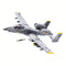 Sluban B1362 Model Kit 1:44 A10 Warthog Thunderbolt Attack Jet Fighter Plane USAF Military Building Blocks DIY Set Toy