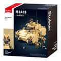 Sluban B1363 Model Kit 1:35 M3A3 Bradley Armored Infantry Vehicle IFV AFV Modern US Army Military Building Blocks DIY Set Toy