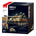 Sluban B1533 Model Kit 1:35 Tiger I Tank German Panzer WWII Army Military Building Blocks DIY Toy Construction Set