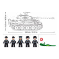 Sluban B1533 Model Kit 1:35 Tiger I Tank German Panzer WWII Army Military Building Blocks DIY Toy Construction Set